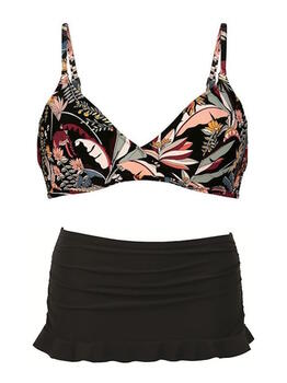 Rosa Faia Bademode Minou Schwarz/Pink Set