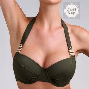 Marlies Dekkers Bademode Royal Navy Khaki Gemoldefer Bikini BH