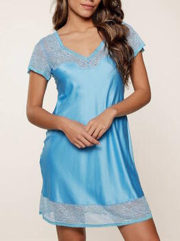 LingaDore Nacht Bonny Blue Blau Nachtkleid