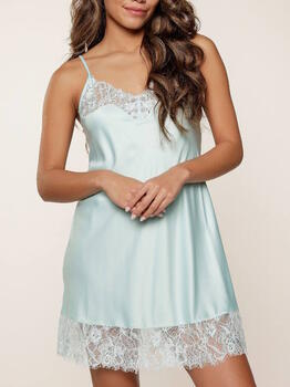 LingaDore Nacht Jade Blue  Slipdress