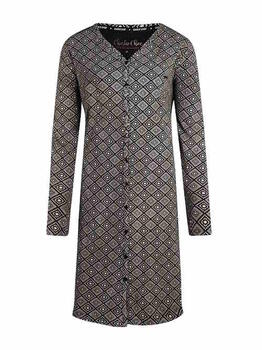 Charlie Choe Goes Retro Schwarz/Print Nachtkleid