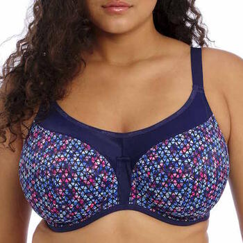 Elomi Energise Navy-Blau/Print Sport BH