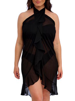 Fantasie schwimmen Nauru Schwarz Strandkleid
