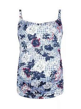 Anita Bademode Lelepa Blau/Weiß Tankini Top
