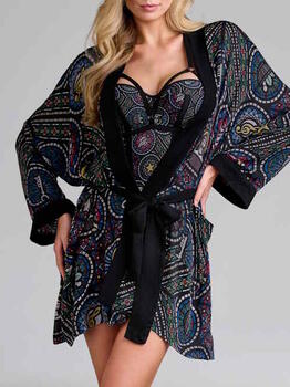 Marlies Dekkers Bademode Ecclesia  Schwarz/Print Kimono