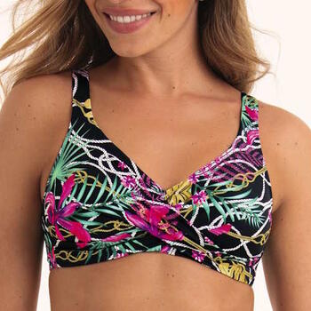 Anita Bademode Ottillie Schwarz/Print Unwattierter Bikini BH