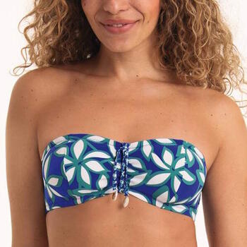 Rosa Faia Bademode Ella Blau Unwattierter Bikini BH