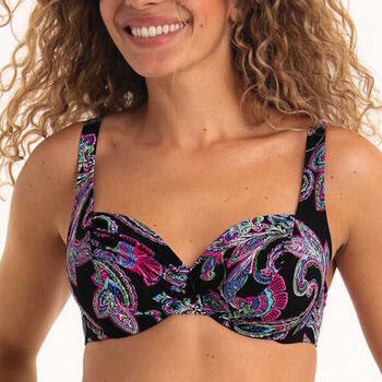 Rosa Faia Bademode Hermine Schwarz Unwattierter Bikini BH
