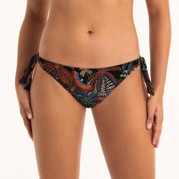 Rosa Faia Bademode Adella Schwarz/Print Bikini Slip