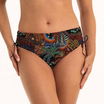 Rosa Faia Bademode Anny Schwarz/Print Bikini Slip