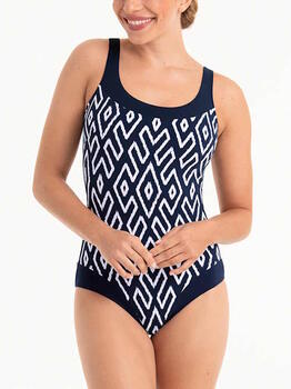 Anita Care Stockholm Navy-Blau Prothesen-Badeanzug