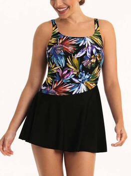 Anita Care Kista Schwarz/Print Prothesen-Badeanzug