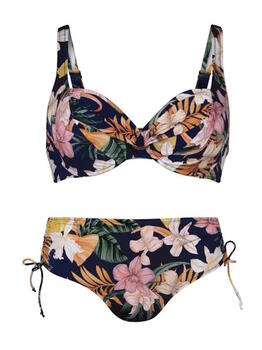 Rosa Faia Bademode Hermine Blau/Print Set