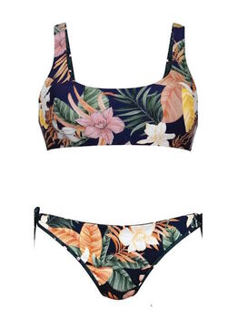 Rosa Faia Bademode Wika Blau/Print Set