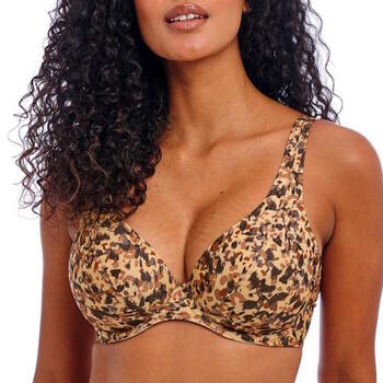 Freya Swim Arizona Wave Braun/Print Unwattierter Bikini BH