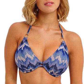 Freya Swim Arizona Wave Blau/Print Unwattierter Bikini BH