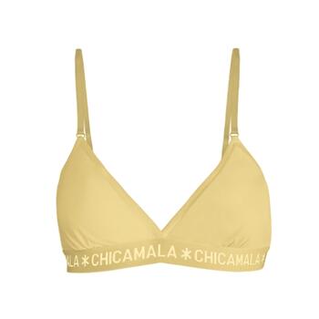 Chicamala Solid Gelb Nicht geformter BH