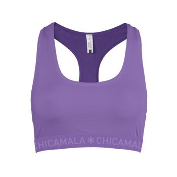 Chicamala Solid Violett Nicht geformter BH