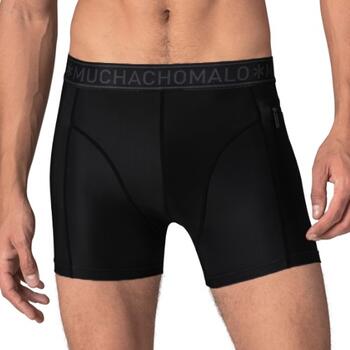 Muchachomalo Solid  Schwarz Schwimmboxer