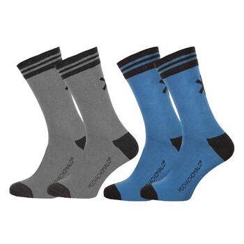 Muchachomalo Solid  Grau/Blau Socks