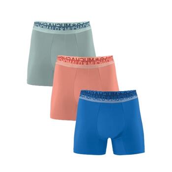Muchachomalo Solid  Blau Baumwoll-Boxershort