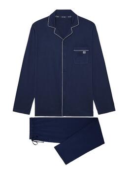 HOM Rafael Navy-Blau Pyjama
