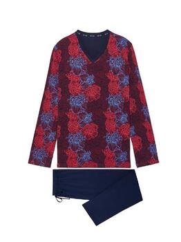 HOM Bouquet Weinrot Pyjama