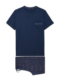 HOM Broceliande Navy-Blau Pyjama