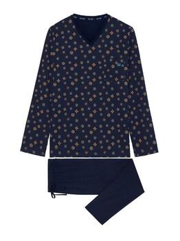 HOM Comfort  Navy-Blau Pyjama