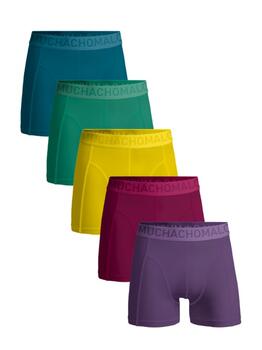 Muchachomalo Solid  Blau Baumwoll-Boxershort