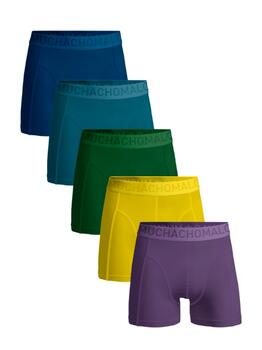 Muchachomalo Solid  Blau Baumwoll-Boxershort