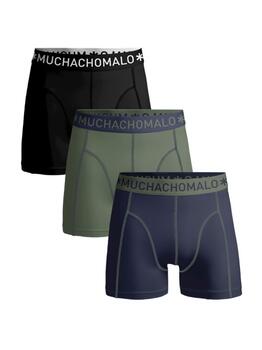 Muchachomalo Solid  Navy-Blau Baumwoll-Boxershort