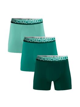 Muchachomalo Solid  Grün Baumwoll-Boxershort