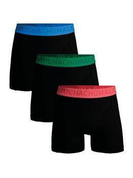 Muchachomalo Solid  Schwarz Sport Boxershort