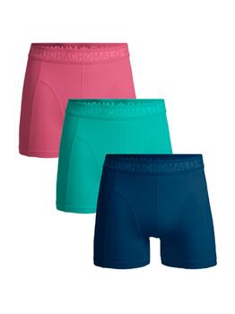 Muchachomalo Solid  Blau Baumwoll-Boxershort