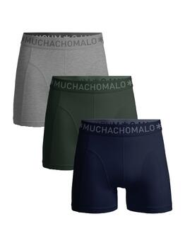 Muchachomalo Solid  Blau Baumwoll-Boxershort