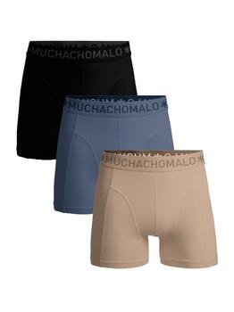 Muchachomalo Solid  Beige Baumwoll-Boxershort