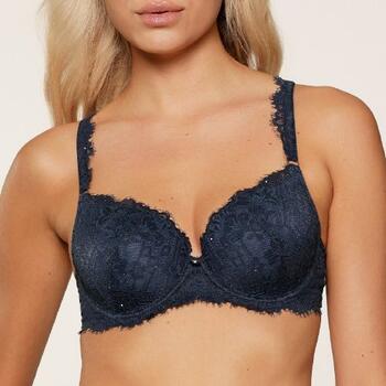 LingaDore Sparkling Blue Navy-Blau Vorgeformter BH