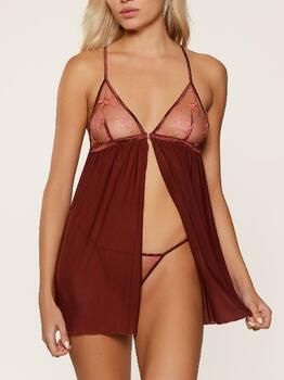 LingaDore Beautiful Bordeaux Port Slipdress