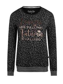 Charlie Choe Fall in Love Schwarz Pyjama-Shirt
