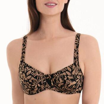 Rosa Faia Bademode Sibel Schwarz/Braun Unwattierter Bikini BH