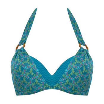 Marlies Dekkers Bademodesample Oceana Blau/Grün Push Up BH