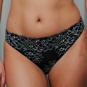 Guy de France Anemone Coronaria Schwarz/Weiß Slip