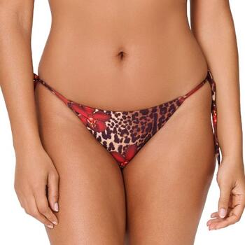 LingaDore Strand Leopard Flower Rot Bikini Slip
