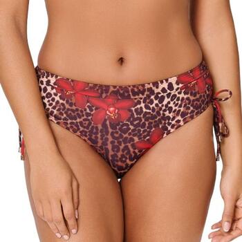 LingaDore Strand Leopard Flower Rot Bikini Slip