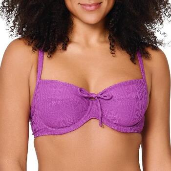 LingaDore Strand Purple Pulse Violett Unwattierter Bikini BH