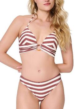 LingaDore Strand Summer Stripes Weiß/Rot Set