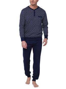 Pastunette Heren Navy-Blau Pyjama