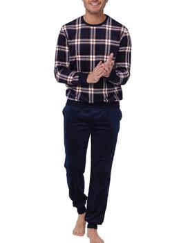 Pastunette Heren Navy-Blau Pyjama