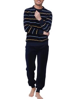 Pastunette Heren Navy-Blau Pyjama